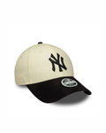 New era New York Yankees Womens MLB Faux Suede Light Beige 9FORTY Adjustable Cap