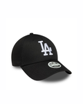 New era LA Dodgers Womens MLB League Essential Black 9FORTY Adjustable Cap