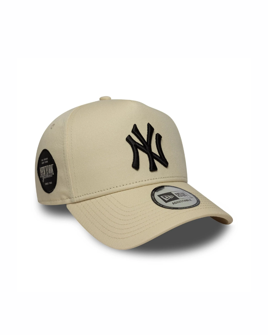 New era New York Yankees MLB Sidepatch Light Beige 9FORTY E-Frame Adjustable Cap