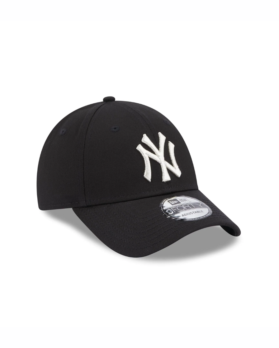 New era New York Yankees Metallic Logo Black 9FORTY Adjustable Cap