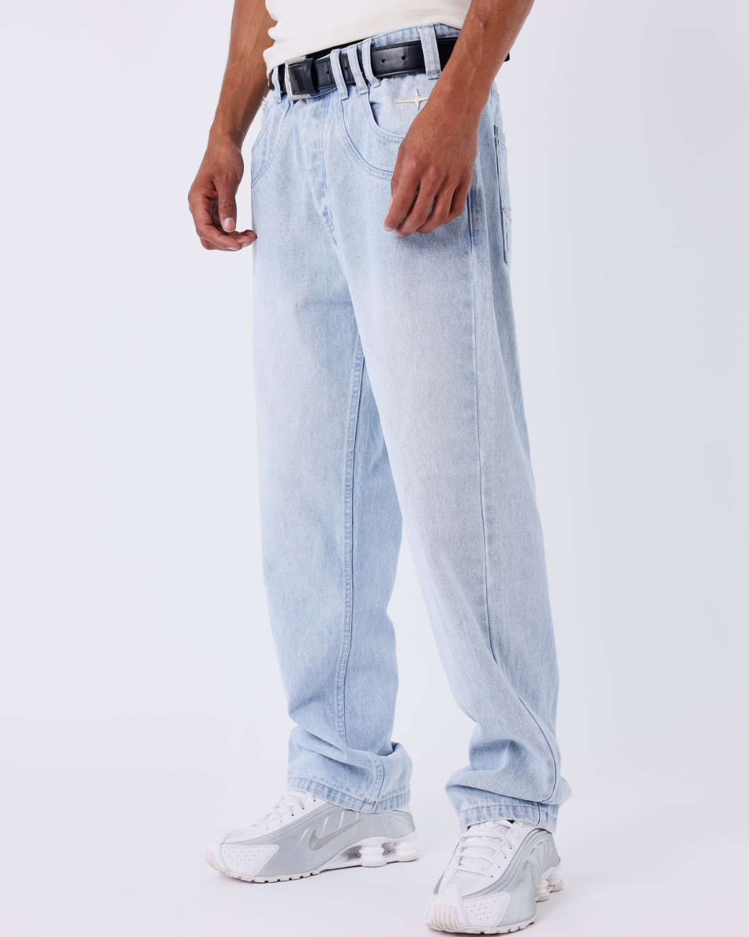 PXP VAQUERO RECTO EN DENIM AZUL CLARO LAVADO