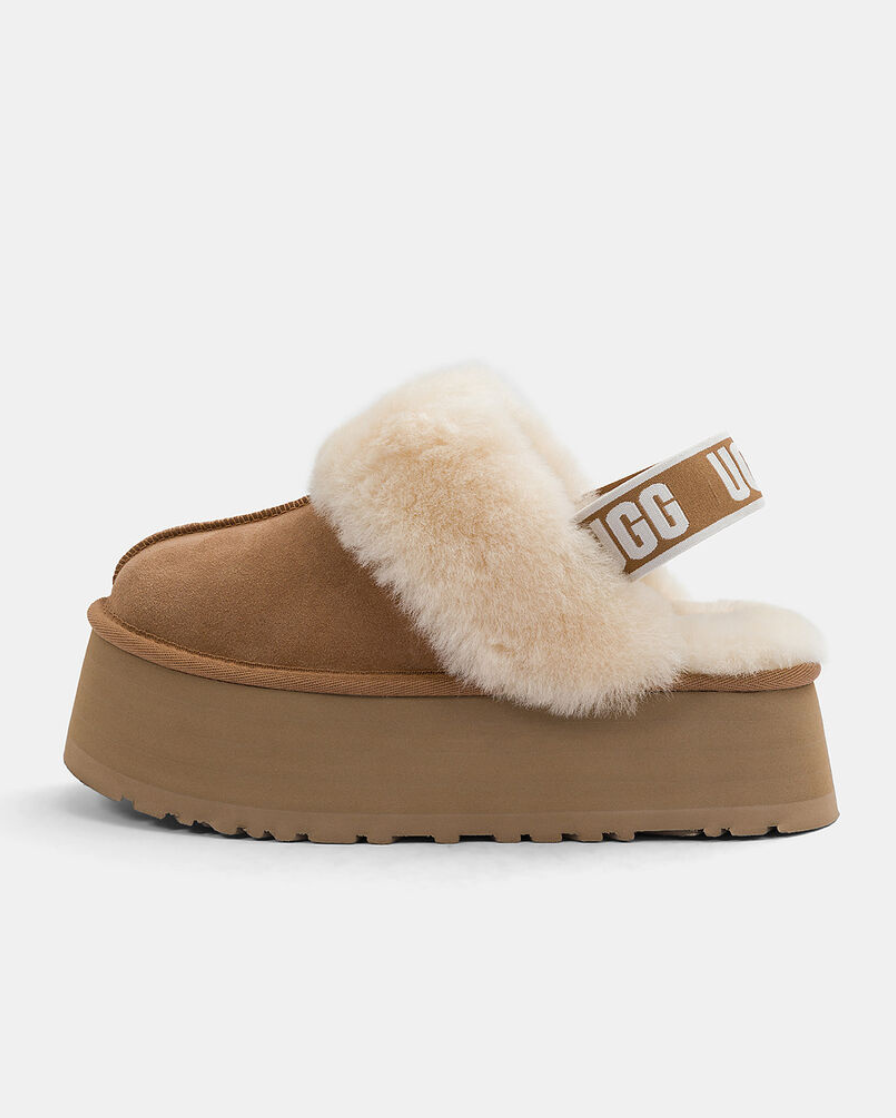 Ugg Funkette Con Plataforma Marrón