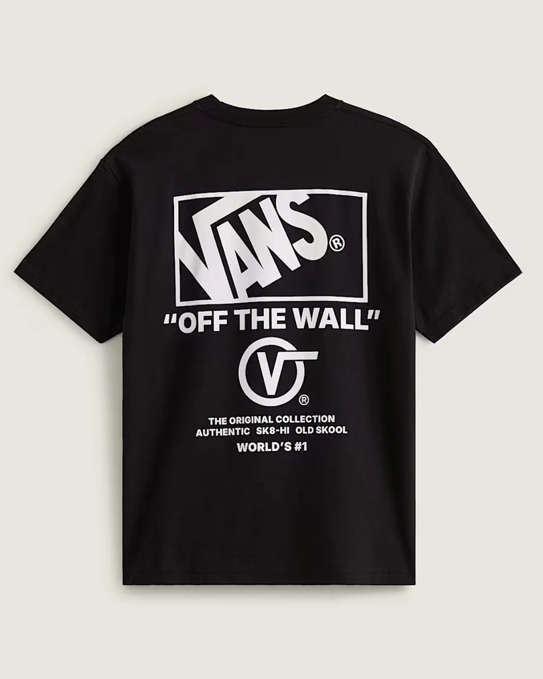 VANS STACKED HI SS TEE BLACK
