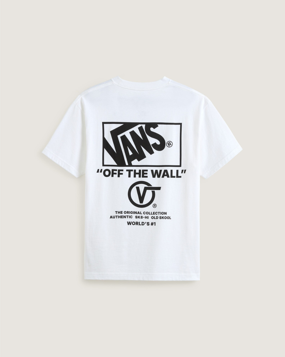 VANS STACKED HI SS TEE STACKED HI SS TEE WHITE