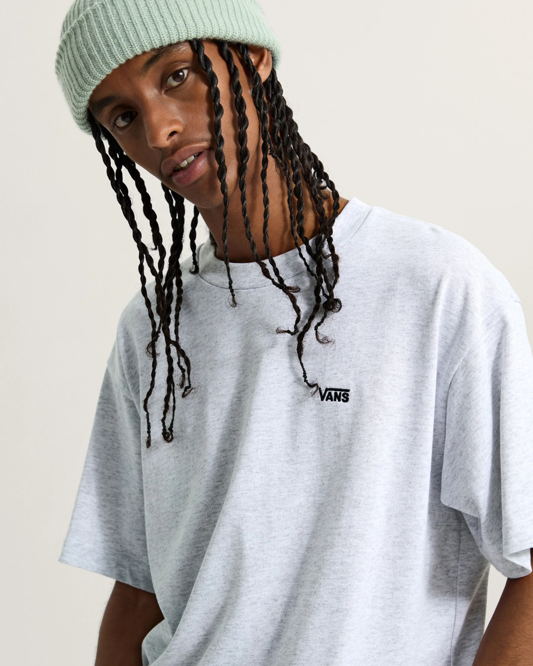 VANS LEFT CHEST II LOOSE SS LIGHT GREY