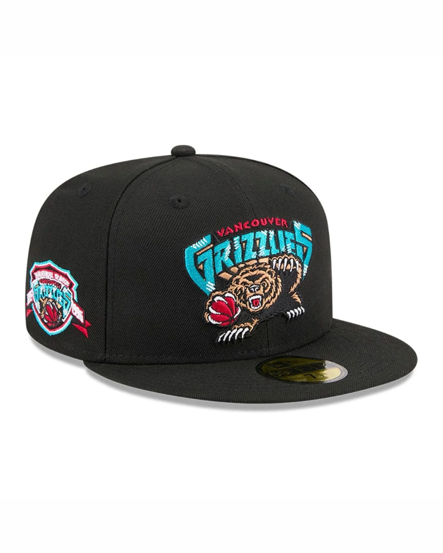 Vancouver Grizzlies NBA Hardwood Classic Black 59FIFTY Fitted Cap