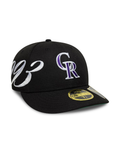 New era Gorra MLB Est Script Colorado Rockies Low Profile 59FIFTY Fitted Negro