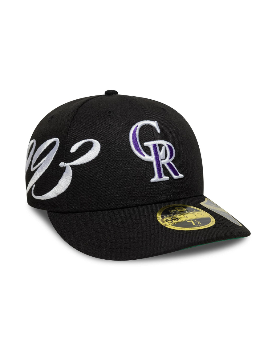 New era Gorra MLB Est Script Colorado Rockies Low Profile 59FIFTY Fitted Negro