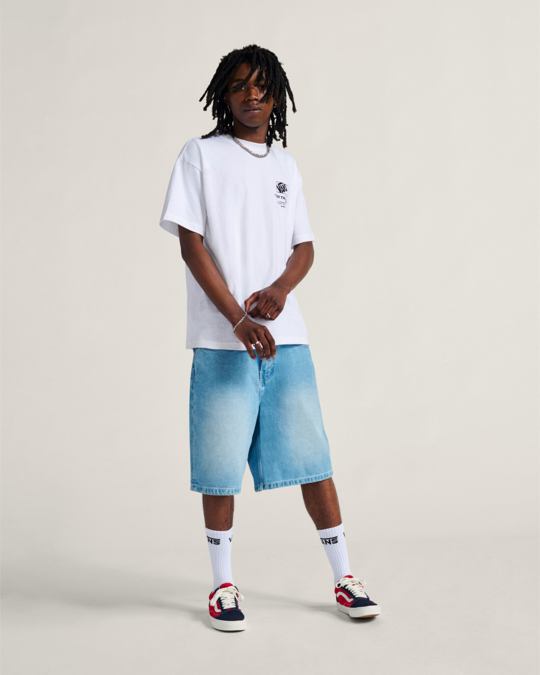 VANS STACKED HI SS TEE STACKED HI SS TEE WHITE
