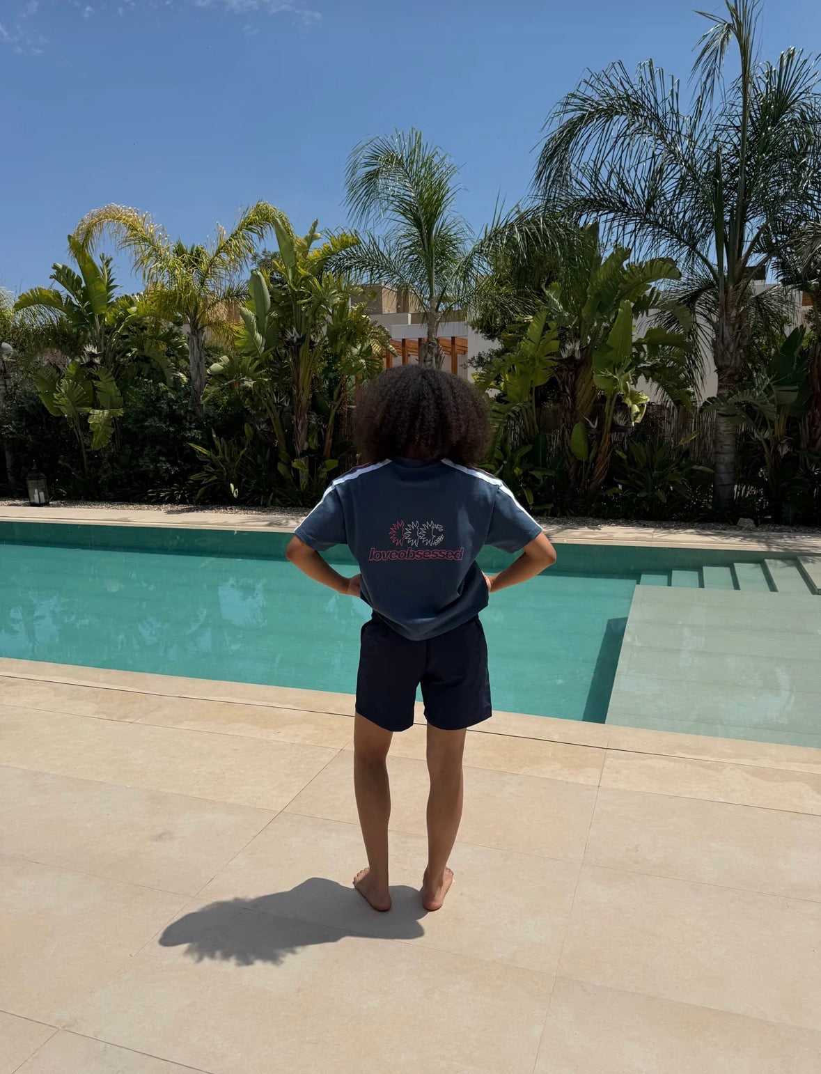 Love camiseta azul marino