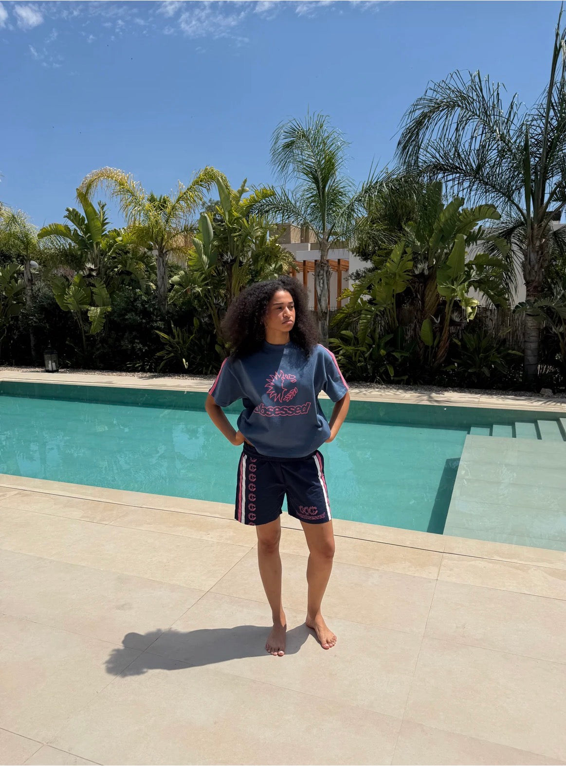 Love camiseta azul marino