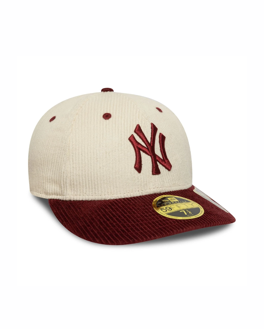 Gorra New York Yankees MLB Cord Low Profile 59FIFTY Fitted Crema