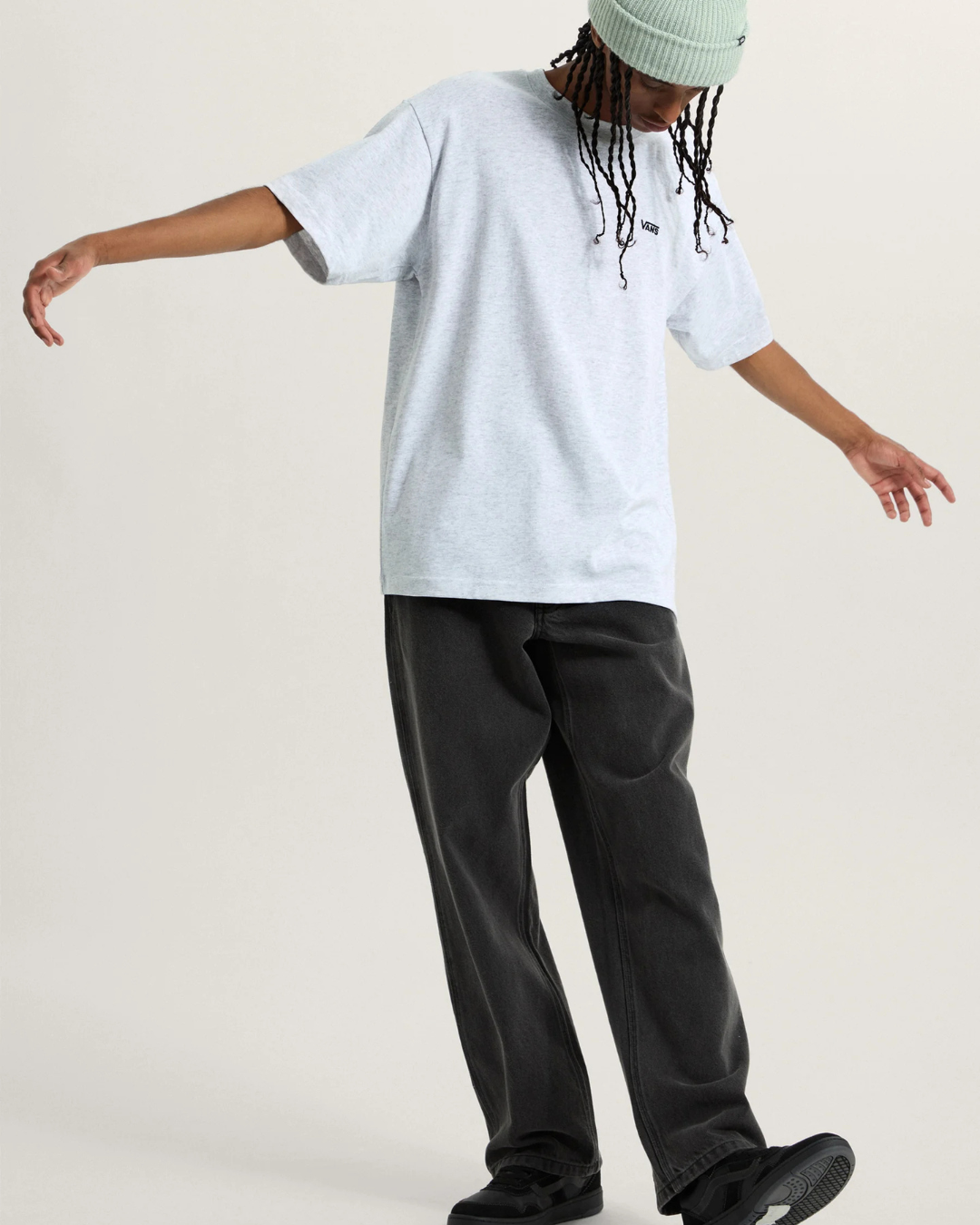 VANS LEFT CHEST II LOOSE SS LIGHT GREY