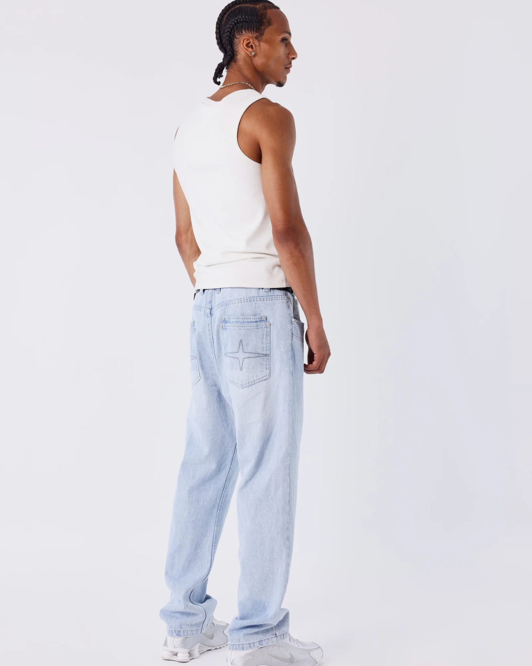 PXP VAQUERO RECTO EN DENIM AZUL CLARO LAVADO