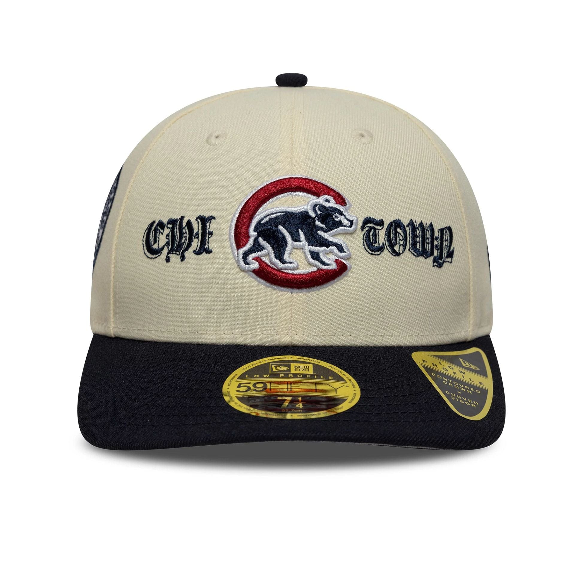 New Era Gorra MLB Cooperstown Chicago Cubs Low Profile 59FIFTY Fitted Beige