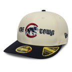 New Era Gorra MLB Cooperstown Chicago Cubs Low Profile 59FIFTY Fitted Beige