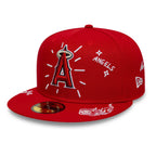 New era MLB Scribble 59FIFTY Anaang Blkwhi