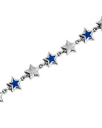 Two Jeys Blue Enameled Stars Bracelet