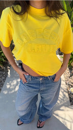 Love camiseta amarilla