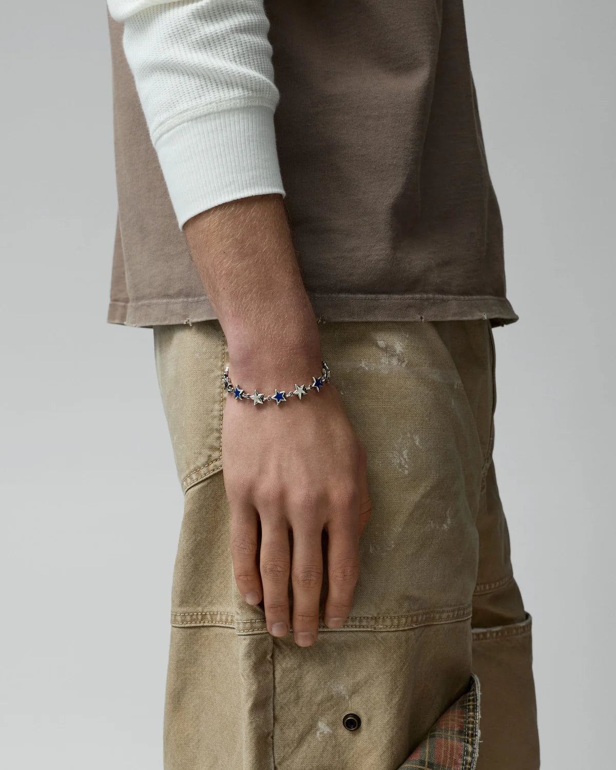 Two Jeys Blue Enameled Stars Bracelet