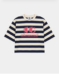 Love Camiseta rayas azules