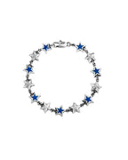 Two Jeys Blue Enameled Stars Bracelet