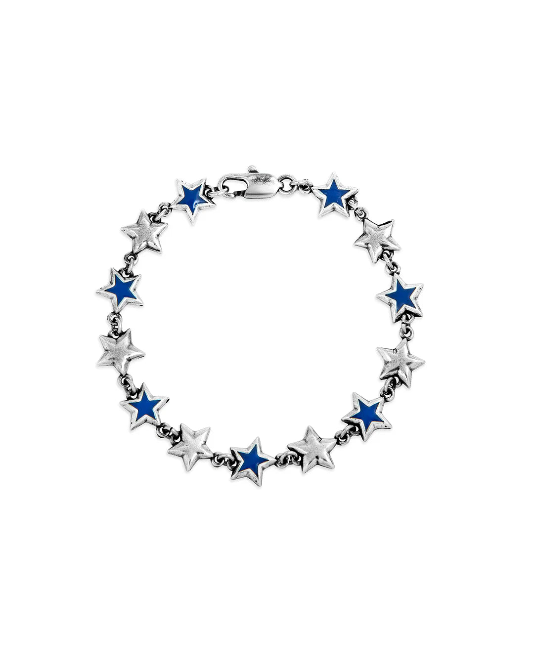 Two Jeys Blue Enameled Stars Bracelet