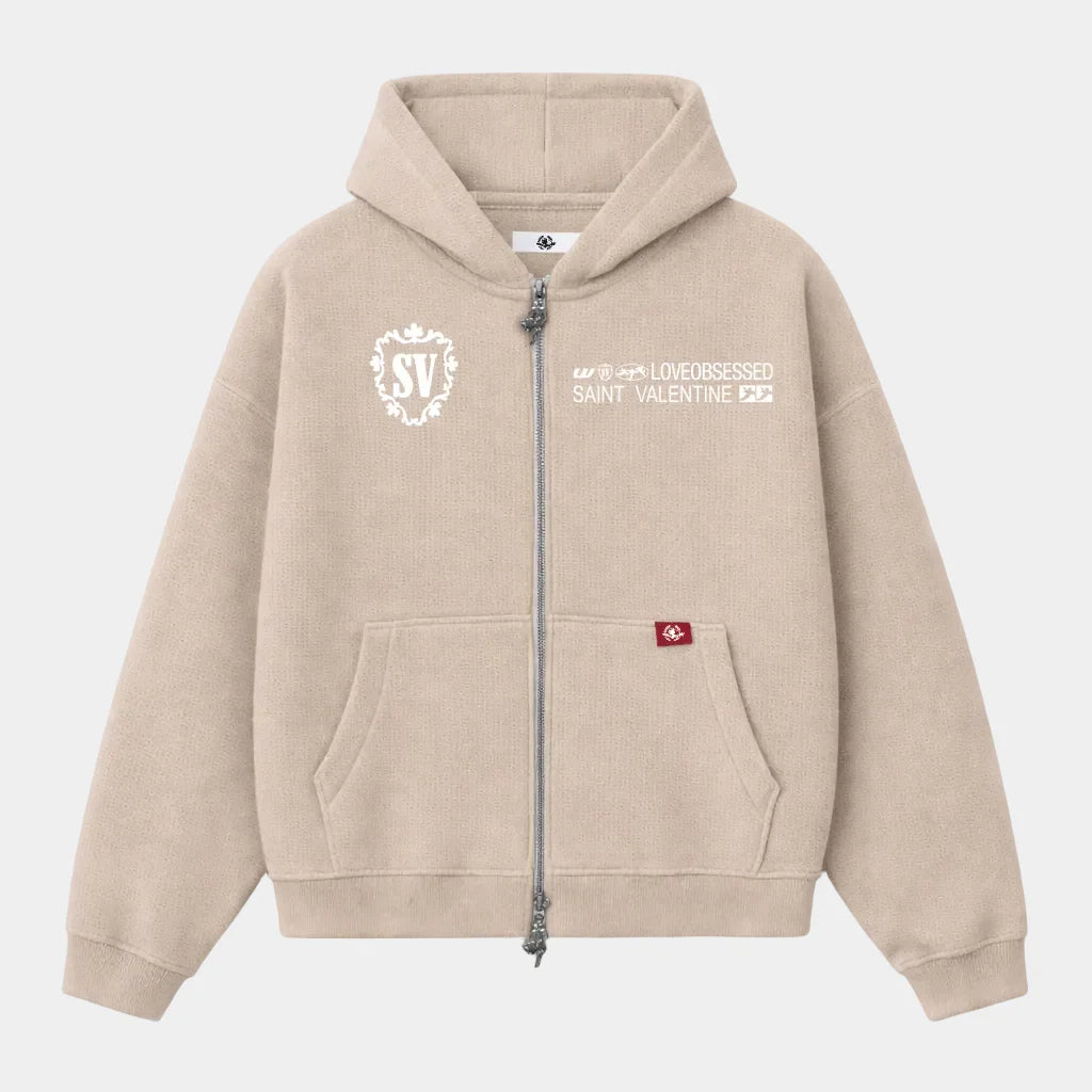 Love Obsessed SAND WAFFLE DOUBLE ZIP