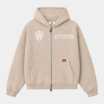 Love Obsessed SAND WAFFLE DOUBLE ZIP