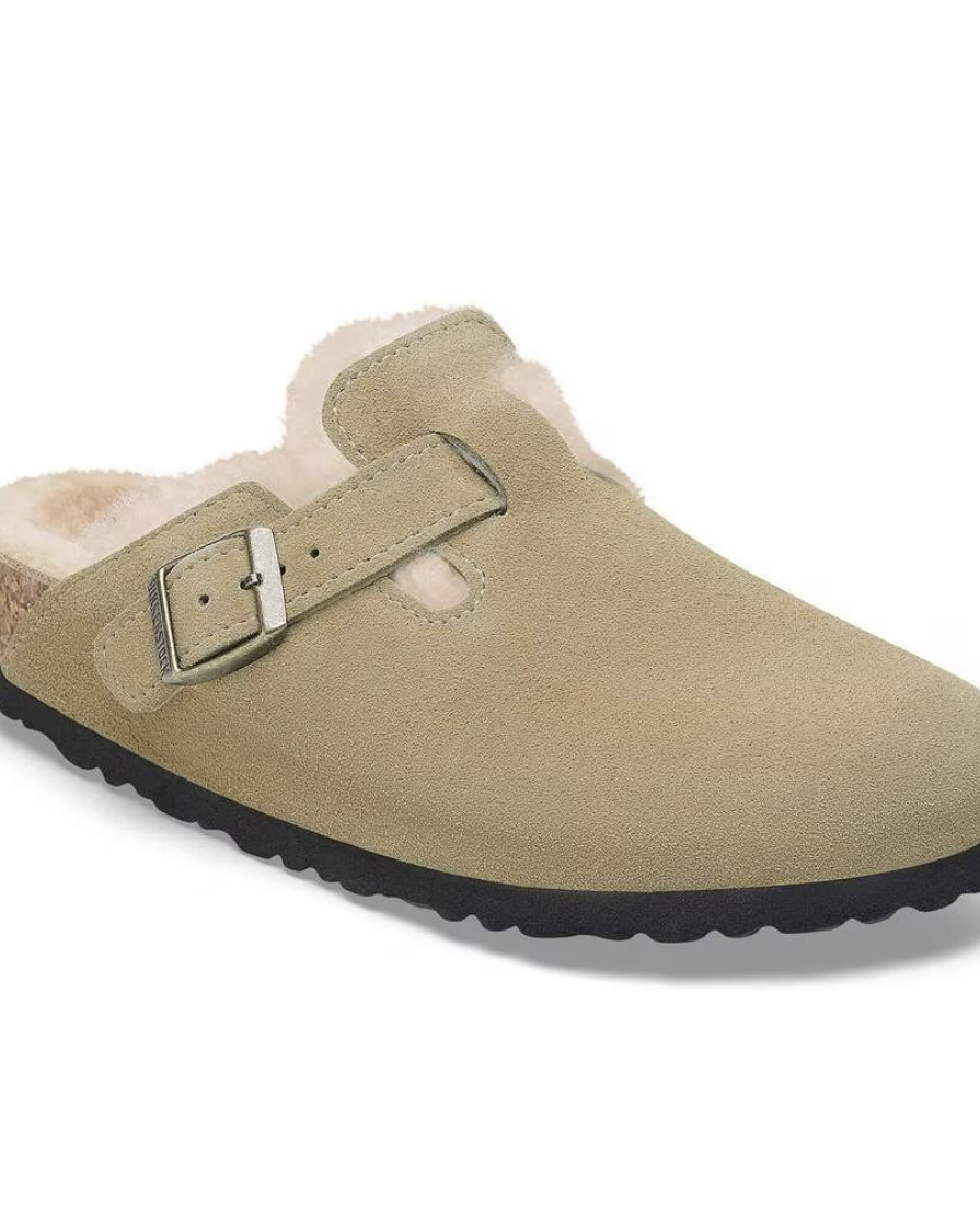 BIRKENSTOCK Boston lana de borrego taupe