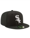 New era Gorra ajustada 59FIFTY negra oficial de los Chicago White Sox