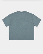 Love camiseta azul verdoso