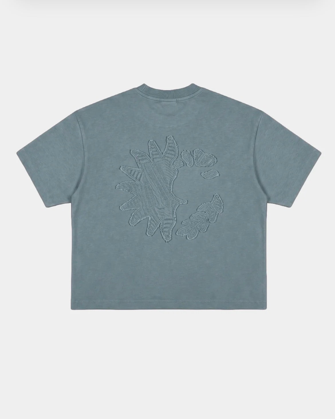 Love camiseta azul verdoso