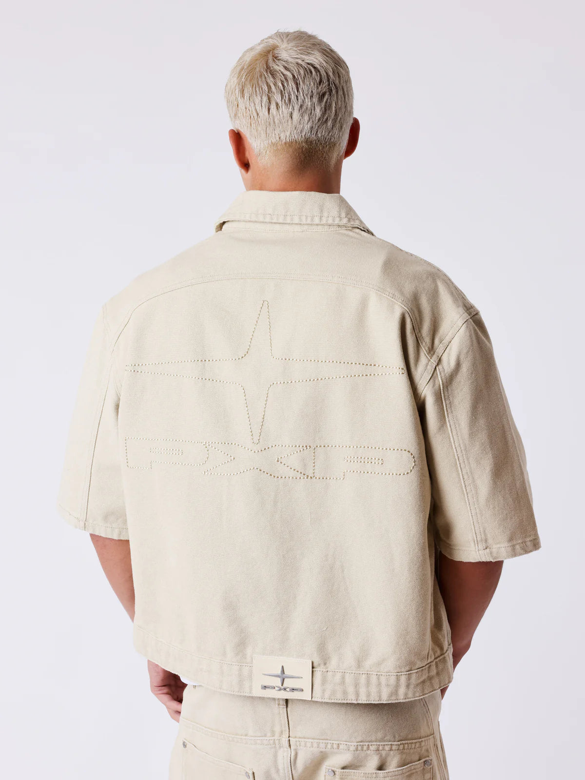 Pxp camisa vaquera crema