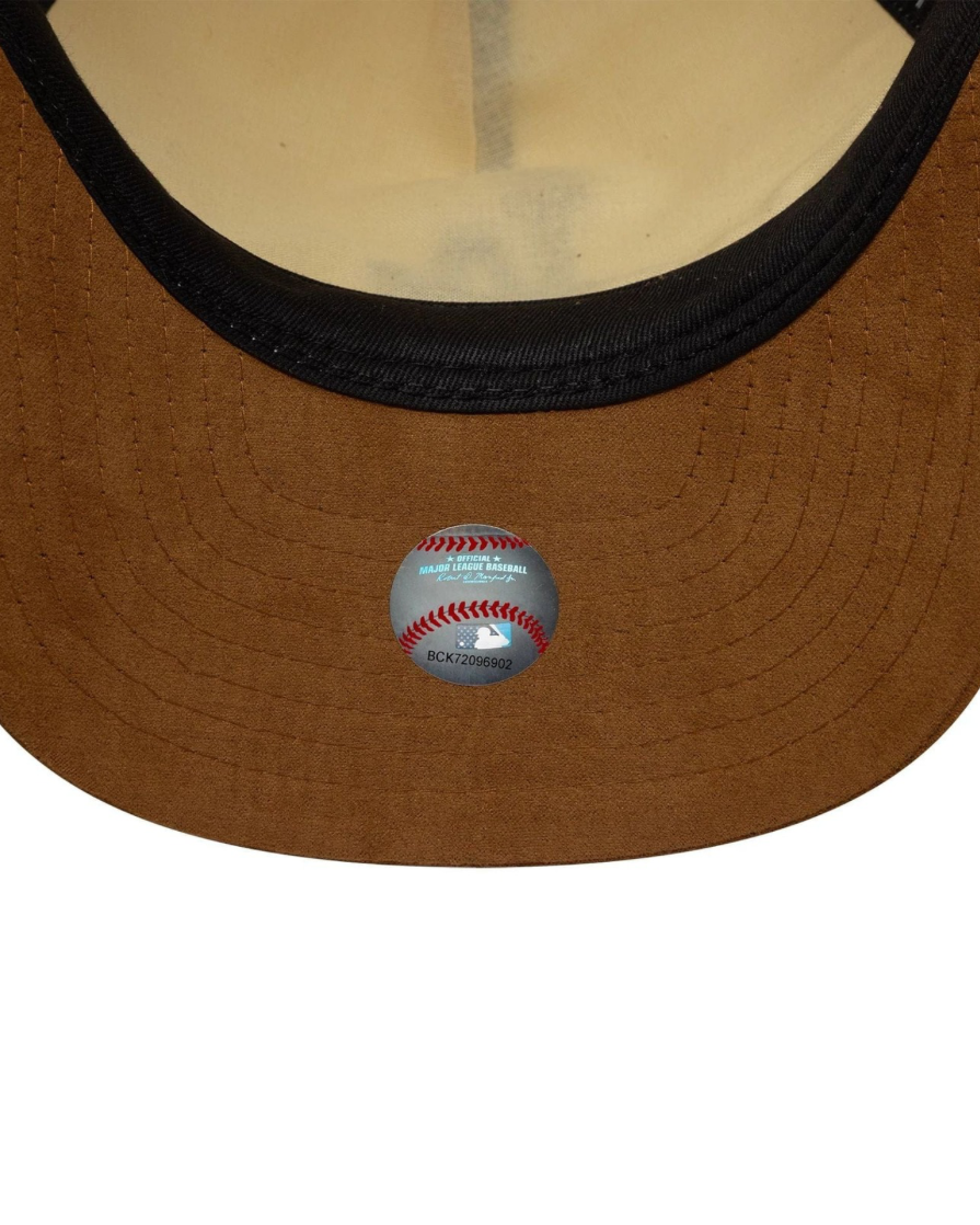 New era Gorra MLB Suede Visor LA Dodgers 9FORTY A-Frame Snapback Beige