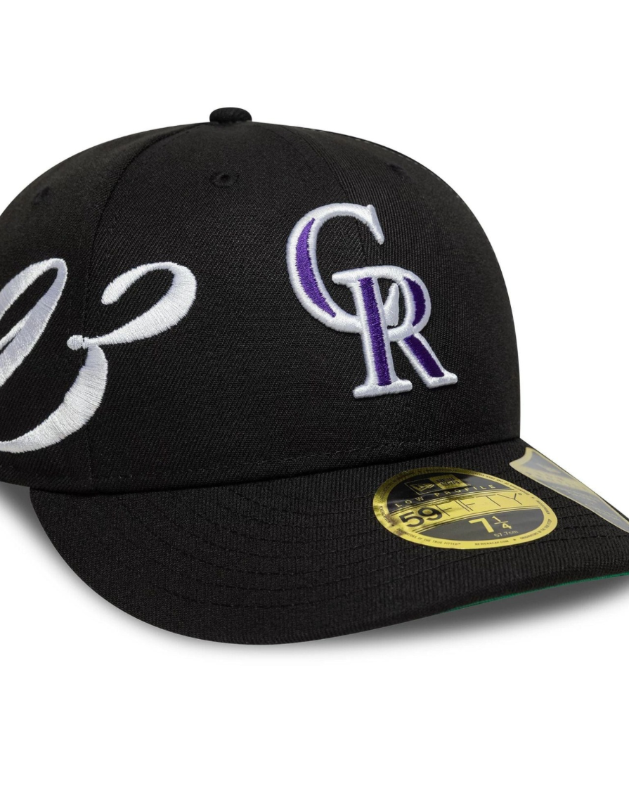 New era Gorra MLB Est Script Colorado Rockies Low Profile 59FIFTY Fitted Negro