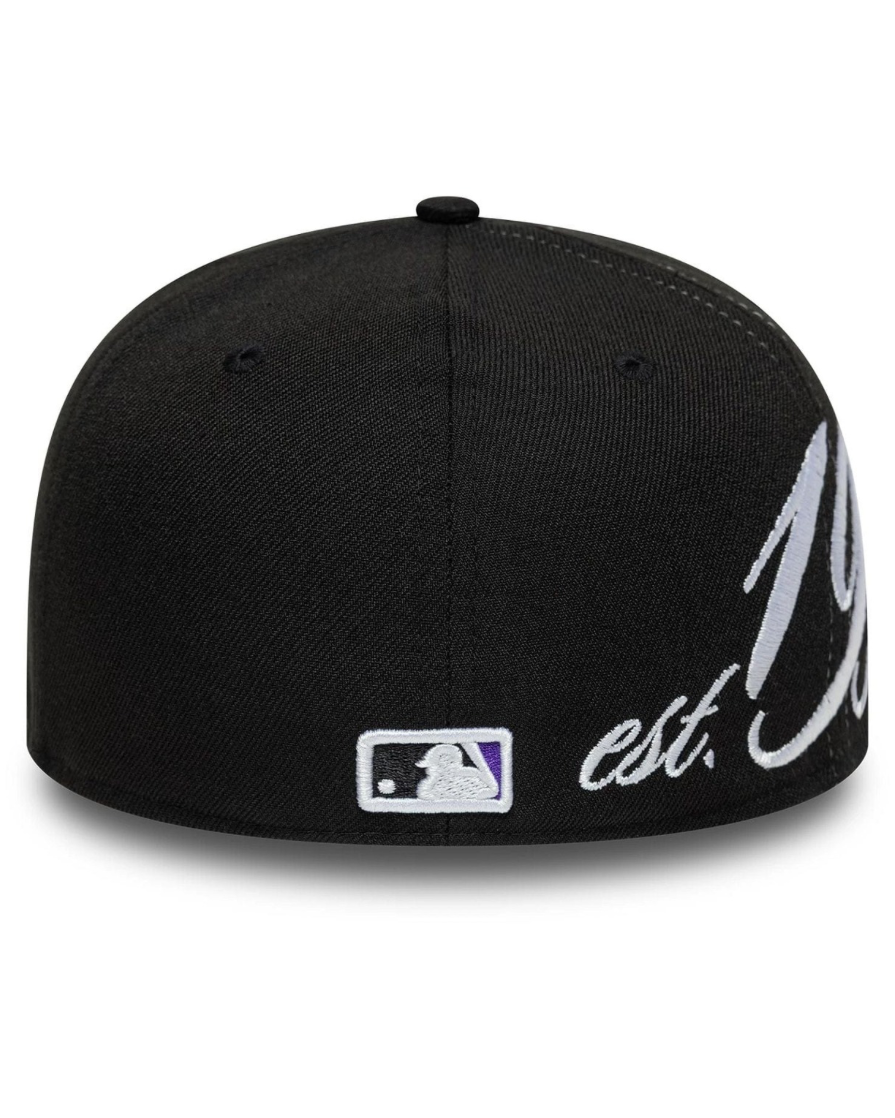 New era Gorra MLB Est Script Colorado Rockies Low Profile 59FIFTY Fitted Negro
