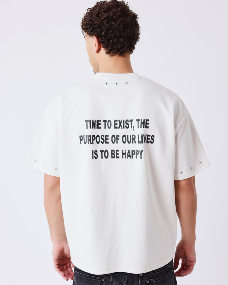 Pxp Camiseta blanca y plata