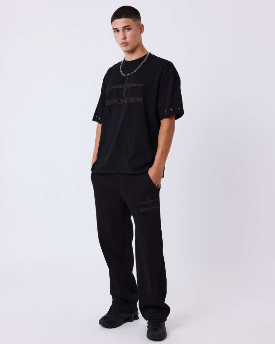 Pxp T shirt Logo PXP à motif léopard