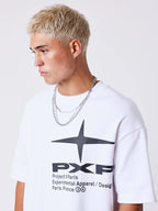 Pxp tee blanca logo grande