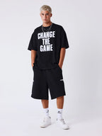 Pxp tee negra change the game bordado