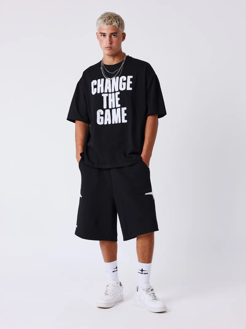Pxp tee negra change the game bordado