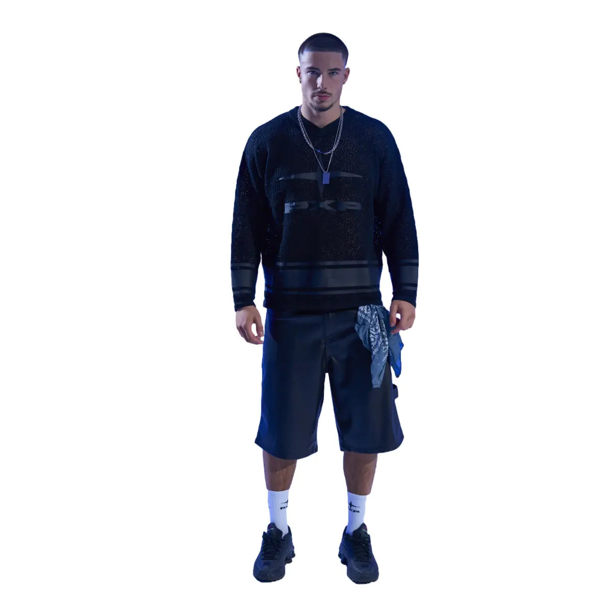 Pxp pantalones cortos  cuero