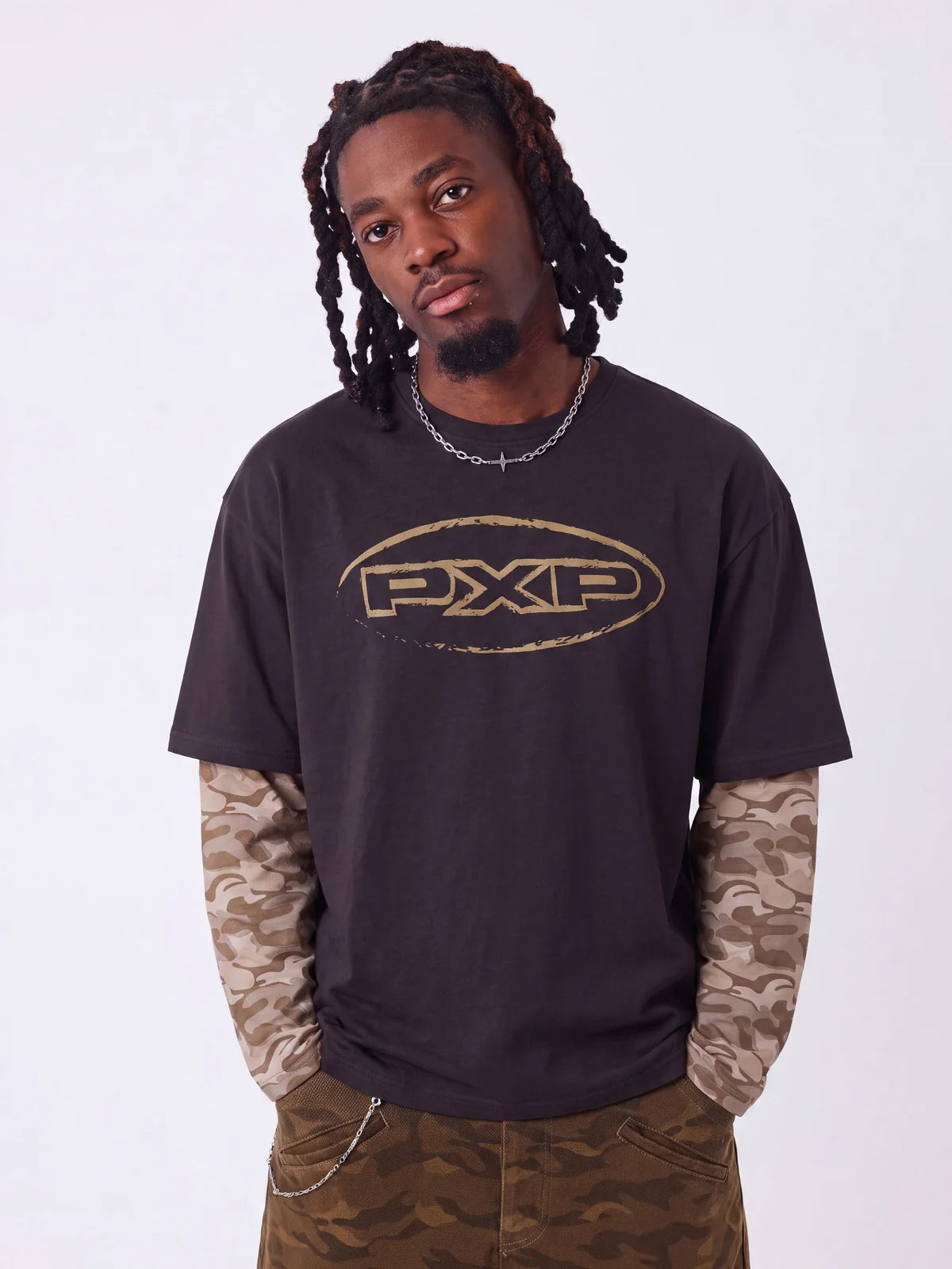 PXP camiseta manga larga camo forest
