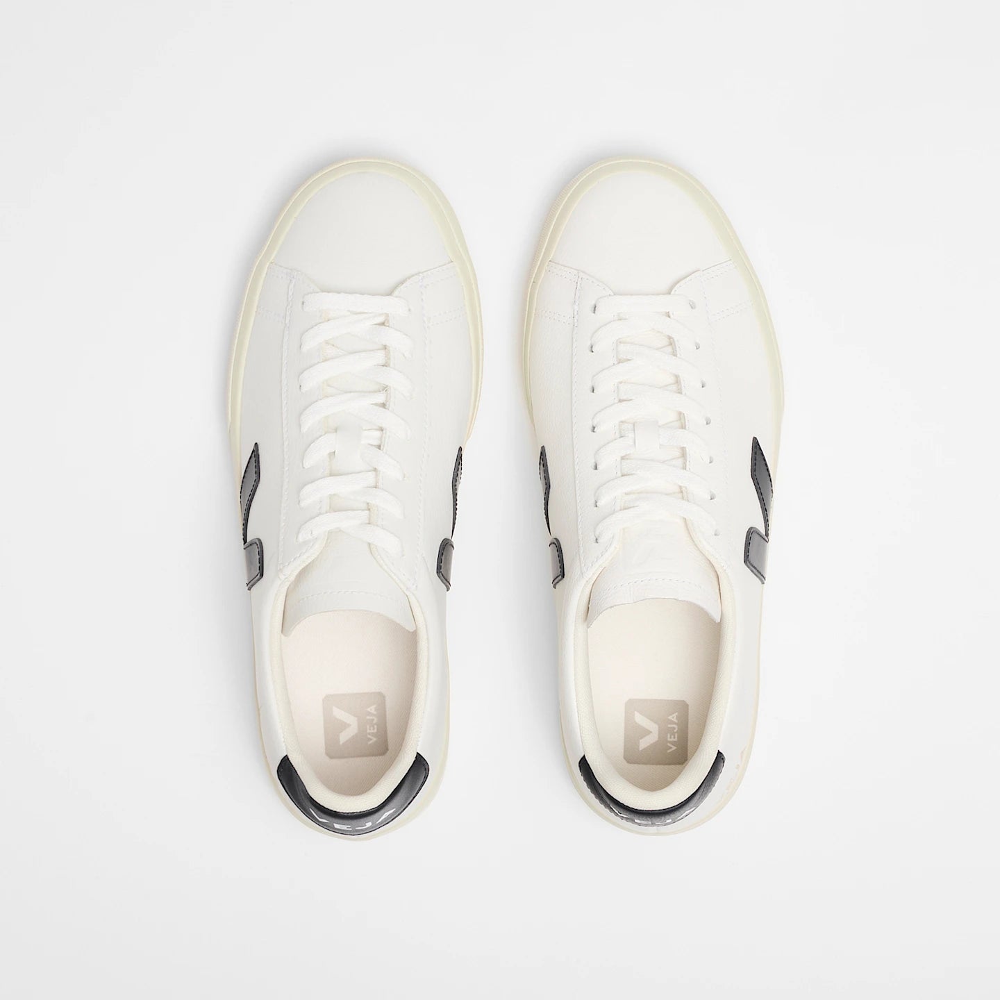 VEJA CAMPO LEATHER WHITE BLACK