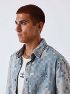 Pxp camisa cuadros vaquero claro