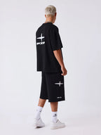 Pxp pantalón chándal negro estrellas