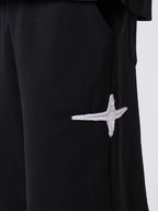 Pxp pantalón chándal negro estrellas