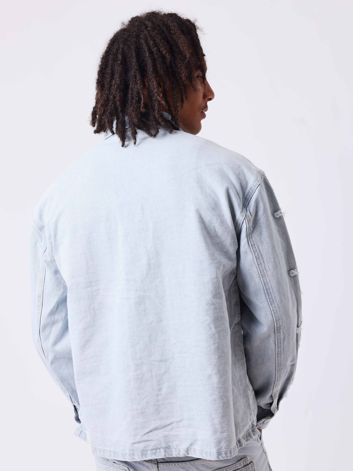PXP SOBRECAMISA DE DENIM CON PANELES POLARIS