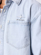PXP SOBRECAMISA DE DENIM CON PANELES POLARIS
